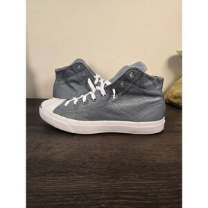 Converse Jack Purcell Jack Mid Leather Cool Grey Men's Shoes Size 9